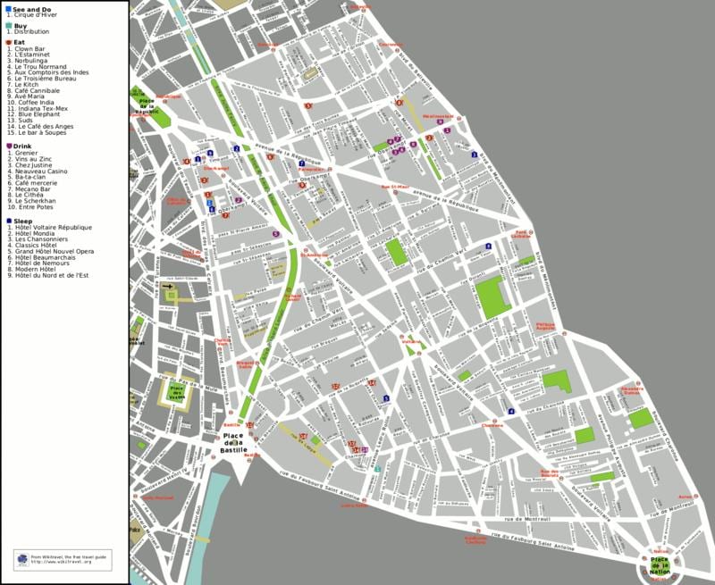 Paris mapě