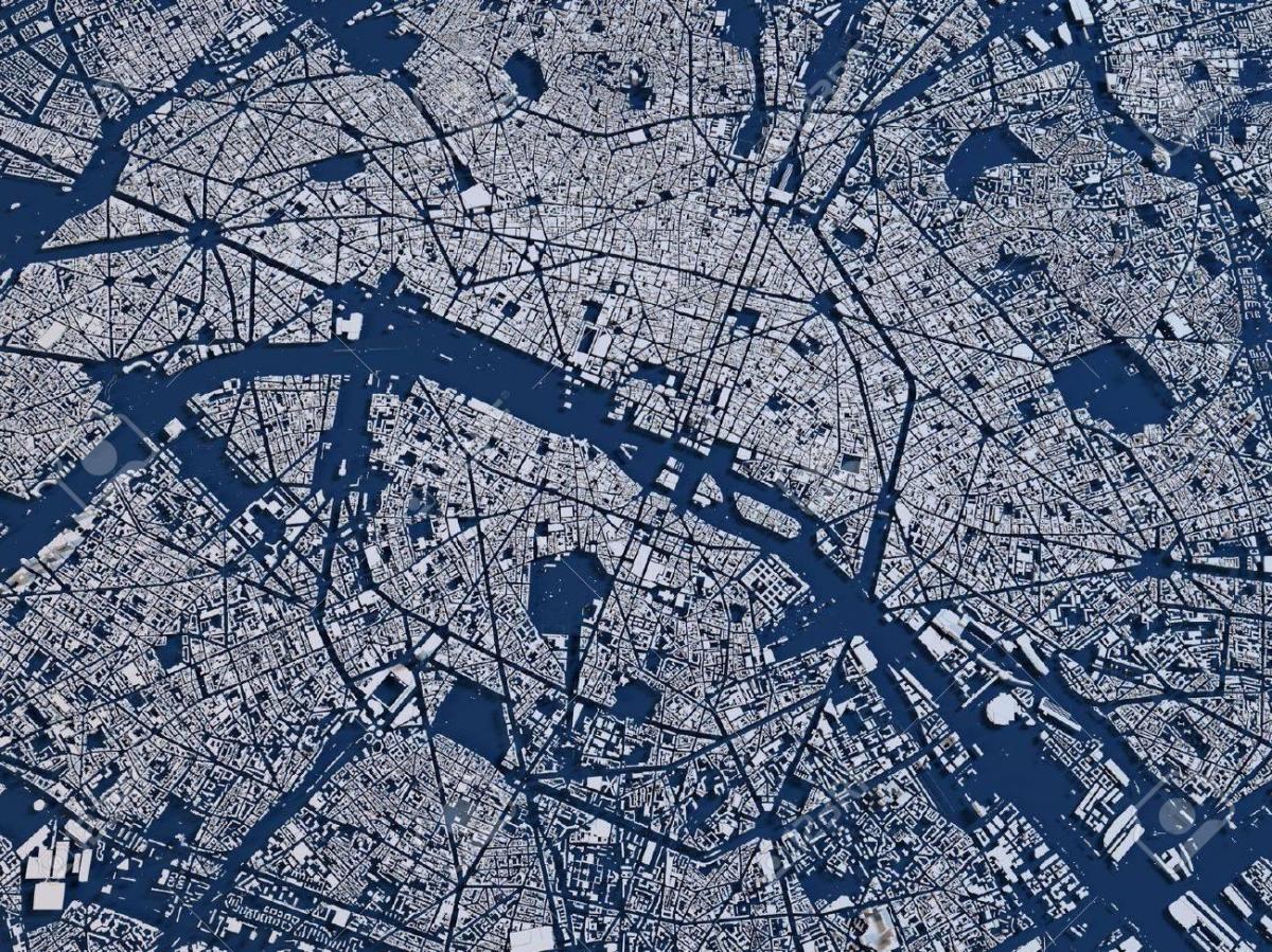 Mapa leteckých Paříž