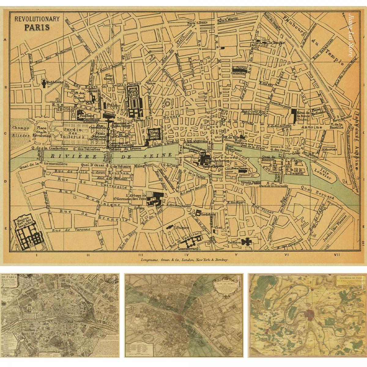 brzy Paříž mapa
