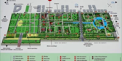 Mapa bercy Paříž 