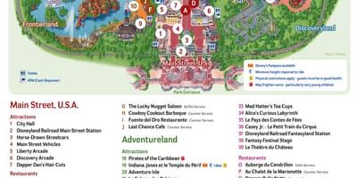 Disney village Paříž mapa
