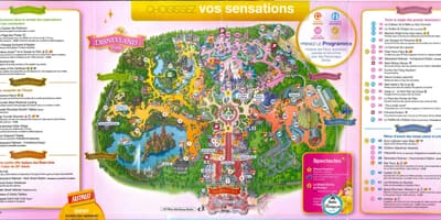 Disneyland Paris park mapě