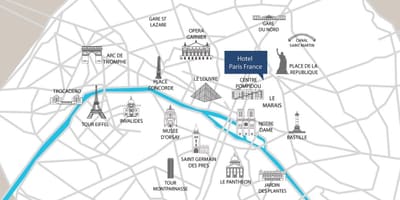 Mapa gare du nord