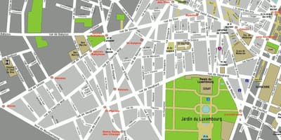 Mapa 6. arrondissement Paříže