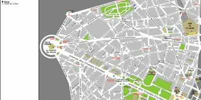Mapa 8. arrondissement Paříže