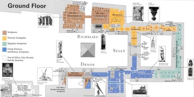 Mapa muzeum louvre