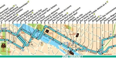 Paříž autobusem 69 mapě
