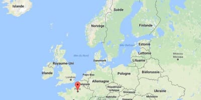 Paříž Francie mapa evropy
