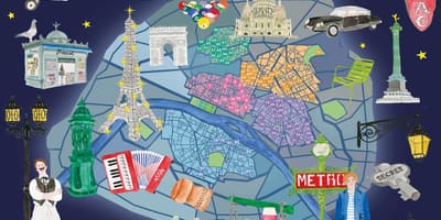 Mapa Pařížského nočního života
