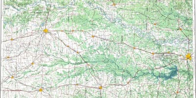 Topografická mapa Paříže