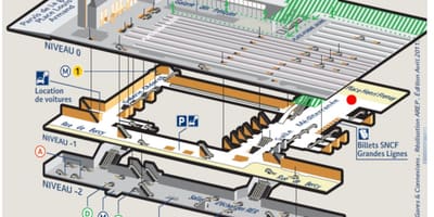 Mapa Paris gare de lyon
