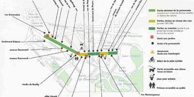 Mapa promenade plantee