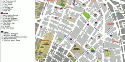 Mapa republique Paris