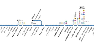 Rer b Paříž mapa