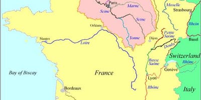 La seine river mapě
